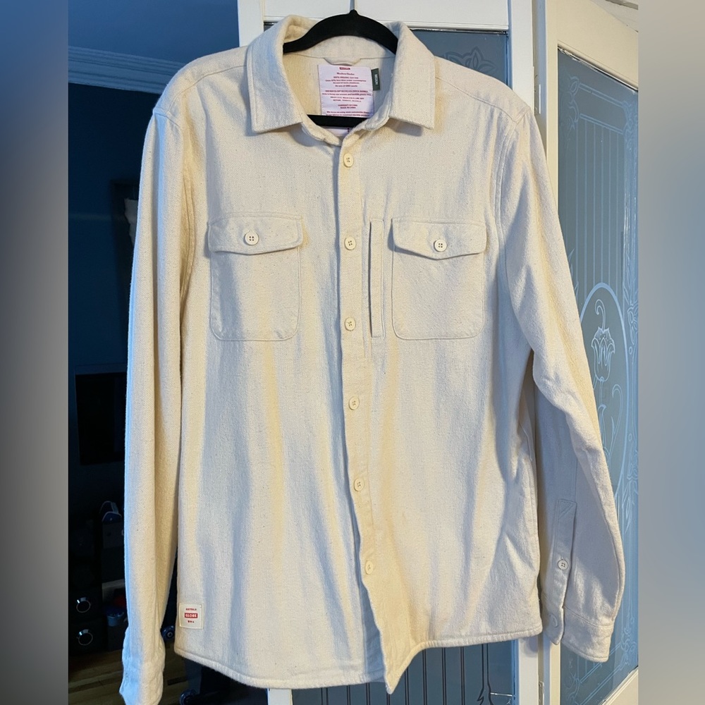 Globe Wanderer Shacket: white/medium